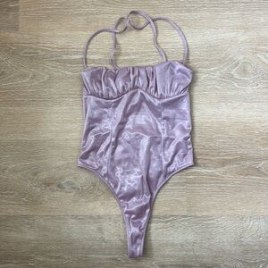 URBAN OUTFITTER out from under pink/lilac bodysuit size can